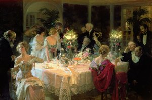 Das Ende des Abendessens, 1913
